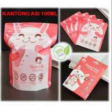 Load image into Gallery viewer, BARU!!! Kantong Asi Bayi 100 ML Zipper Ganda